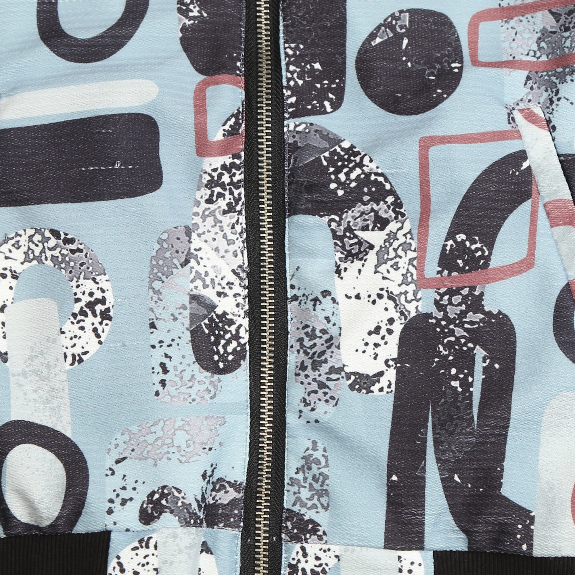 CAVIO Boys Cotton Blend Printed Full Sleeves Zipper Jacket and T-Shirt Brown