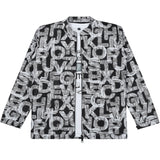 CAVIO Boys Cotton Blend Printed Full Sleeves Zipper Jacket and T-Shirt Black