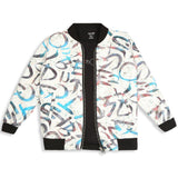 CAVIO Boys Cotton Blend Printed Full Sleeves Zipper Jacket and T-Shirt Brown