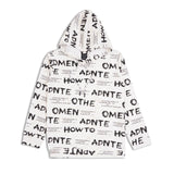CAVIO Boys Cotton Printed Full Sleeves Hooded Sweatshirt - White