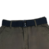 CAVIO Boys Cotton Solid Cargo Trousers OliveGreen