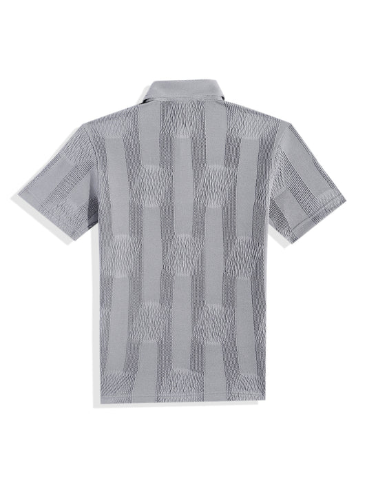 CAVIO Cotton Lycra Half Sleeves Solid Casual T-Shirt - Grey