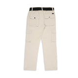 CAVIO Boys Cotton Solid Cargo Trousers Grey