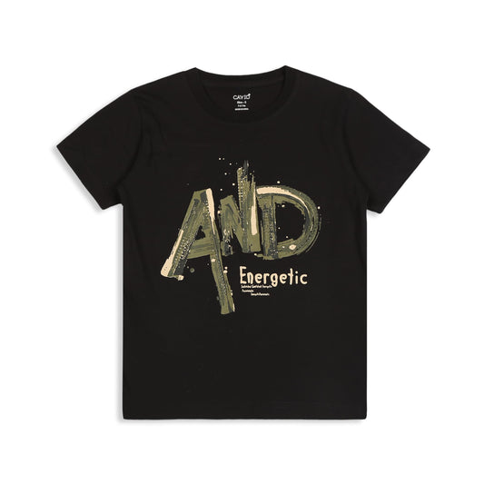 CAVIO Boys Cotton Blend Full Sleeves Zipper Jacket and T-Shirt OliveGreen