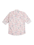 Boys Comfort Floral Printed Pure Cotton Casual Shirt