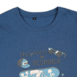 CAVIO Boys Cotton Lycra Printed Full Sleeves Shirt and T-Shirt Blue