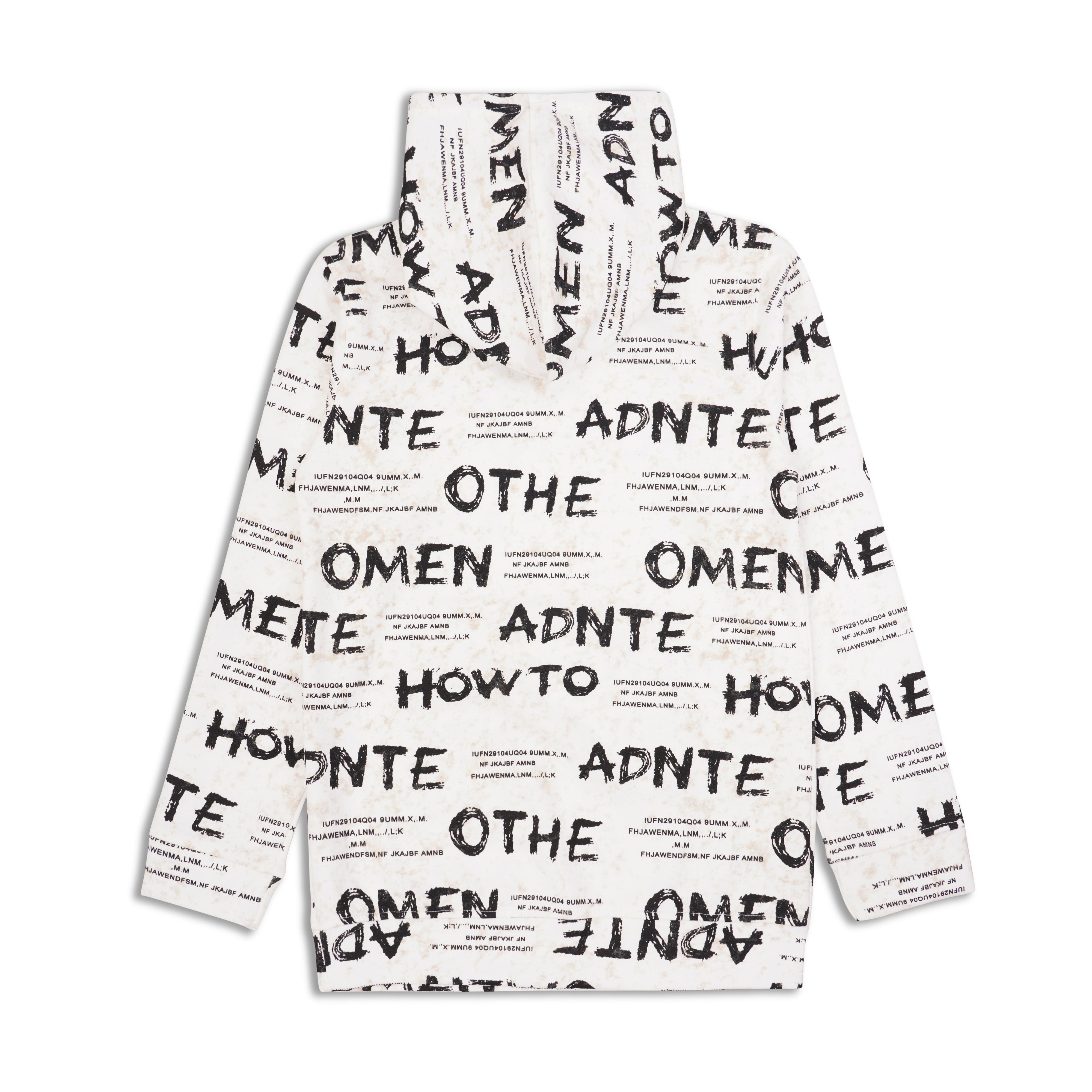 CAVIO Boys Cotton Printed Full Sleeves Hooded Sweatshirt - White