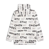 CAVIO Boys Cotton Printed Full Sleeves Hooded Sweatshirt - White