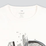 CAVIO Boys Cotton Blend Full Sleeves Zipper Jacket and T-Shirt White