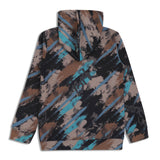 CAVIO Boys Cotton Printed Full Sleeves Hooded Sweatshirt - Brown