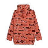 CAVIO Boys Cotton Printed Full Sleeves Hooded Sweatshirt - Rust