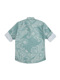 Boys Comfort Ethnic Motifs Printed Pure Cotton Casual Shirt