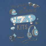 CAVIO Boys Cotton Lycra Printed Full Sleeves Shirt and T-Shirt Blue