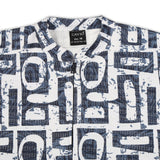 CAVIO Boys Cotton Blend Printed Full Sleeves Zipper Jacket and T-Shirt Blue