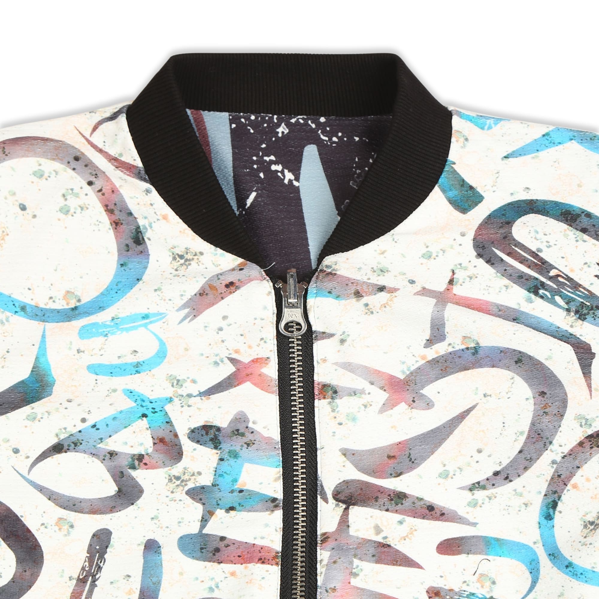 CAVIO Boys Cotton Blend Printed Full Sleeves Zipper Jacket and T-Shirt Brown