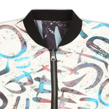 CAVIO Boys Cotton Blend Printed Full Sleeves Zipper Jacket and T-Shirt Brown