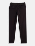 CAVIO Lycra Blend Solid Regular Fit Trousers With Belt - Violet