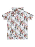 Boys Printed Hooded T shirt With Shorts Set