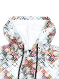 Boys Printed Hooded T shirt With Shorts Set