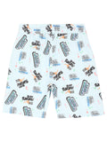 Boys Printed Hooded Pure Cotton T shirt with Shorts