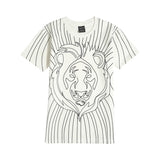 CAVIO Cotton Half Sleeves Animal Print Tshirt & Shorts Clothing Set