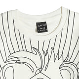 CAVIO Cotton Half Sleeves Animal Print Tshirt & Shorts Clothing Set