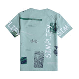 CAVIO Cotton Blend Half Sleeves Printed Tshirt & Shorts Clothing Set Green