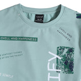 CAVIO Cotton Blend Half Sleeves Printed Tshirt & Shorts Clothing Set Green