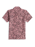 Cotton Blend Half Sleeves Abstract Shirt & Shorts Clothing