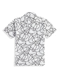 Cotton Blend Half Sleeves Abstract Shirt & Shorts Clothing
