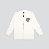 CAVIO Boys Cotton Blend Full Sleeves Zipper Jacket and T-Shirt White