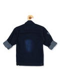 Boys Navy Blue Comfort Casual Shirt