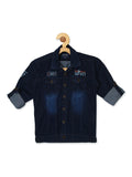 Boys Navy Blue Comfort Casual Shirt