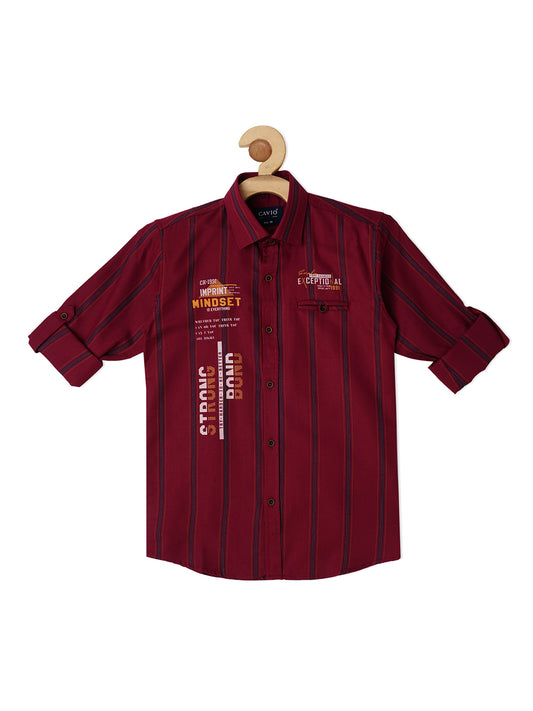 Boys Comfort Printed Casual Shirt - -