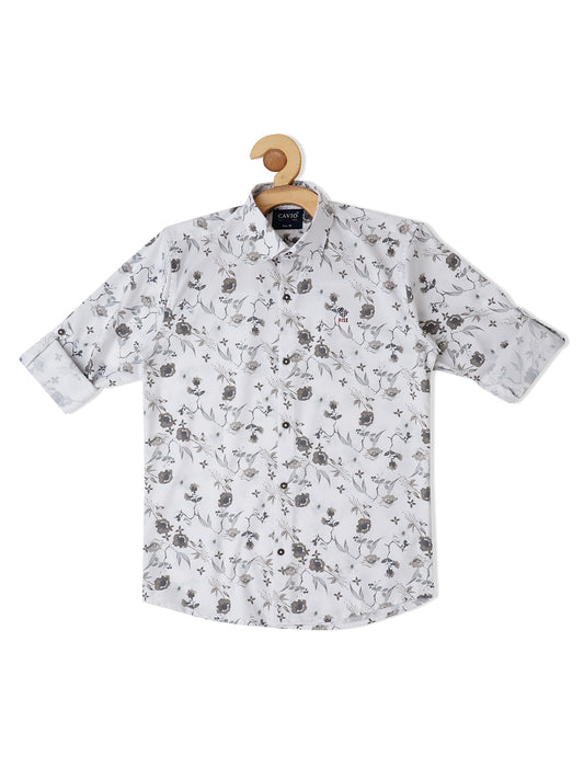 Boys Comfort Printed Casual Shirt - -