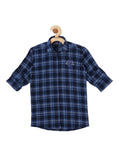 Boys Comfort Tartan Checked Casual Cotton Shirt with T-Shirt - -