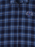 Boys Comfort Tartan Checked Casual Cotton Shirt with T-Shirt - -
