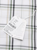 Boys White Checked Casual Shirt  -  -