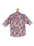 Boys Rust Digital Printed Shirt with T shirt - -