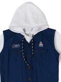 Boys Comfort Pure Cotton Casual Shirt With T Shirt