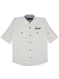 Boys Comfort Spread Collar Pure Cotton Casual Shirt