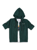 Boys Comfort Hooded Cotton Casual Shirt With T shirt