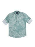 Boys Comfort Ethnic Motifs Printed Pure Cotton Casual Shirt