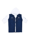 Boys Comfort Pure Cotton Casual Shirt With T Shirt