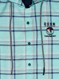 Boys Comfort Windowpane Checked Hooded Pure Cotton Casual Shirt With T Shirt