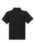 CAVIO Cotton Lycra Half Sleeves Solid Casual T-Shirt - Black