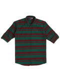 Boys Horizontal Striped Cotton Comfort Opaque Casual Shirt With T Shirt