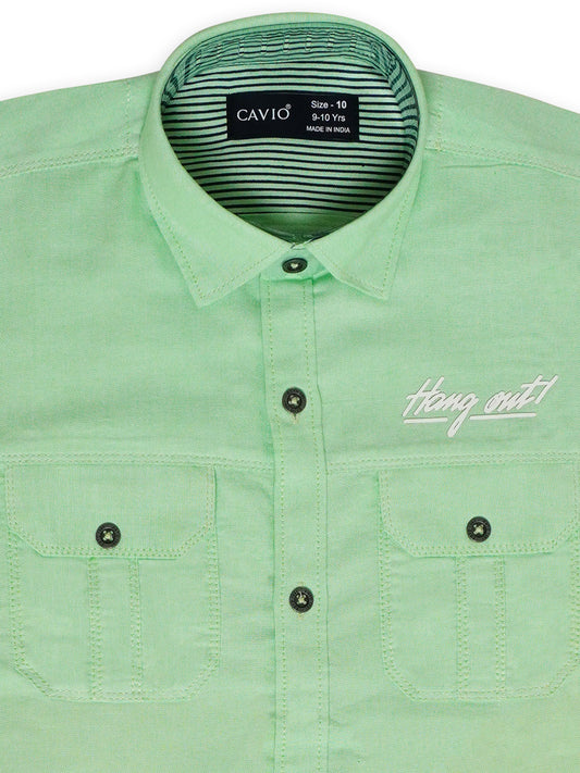 Boys Comfort Cotton Casual Shirt