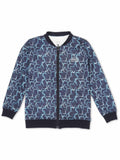 Boys Geometric Lightweight Bomber Jacket with T shirt