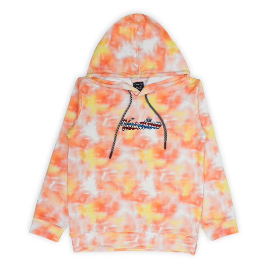 Boys Tie & Dye Dyed Hooded Pure Cotton T shirt with Pyjamas